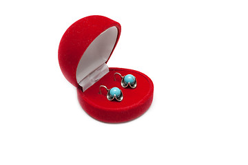 Image showing Red box with earring