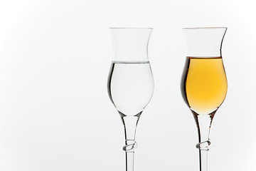 Image showing Grappa in glasses