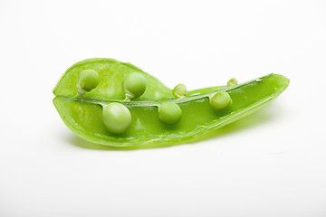 Image showing Peas in a pod