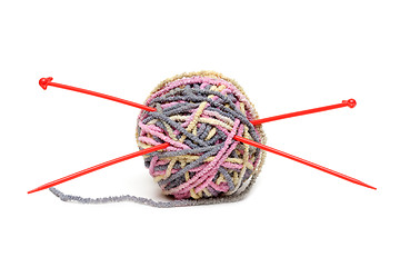 Image showing Ball of the threads for knitting