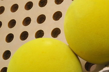 Image showing balls and paddle