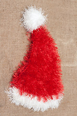 Image showing Red cristmas hat santa