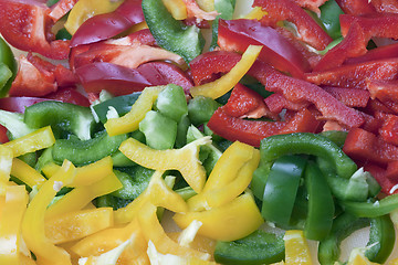 Image showing Chopped peppers