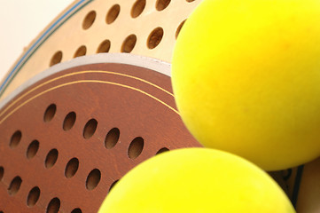 Image showing   balls and paddles