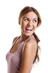 Image showing Happy young woman