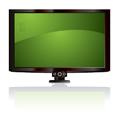 Image showing lcd tv green