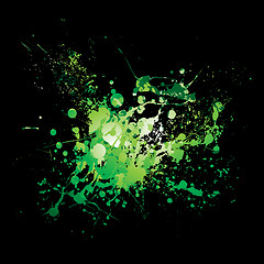 Image showing dribble green splat