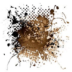 Image showing brown ink splat