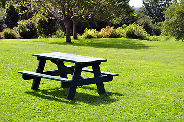 Image showing Picnic table