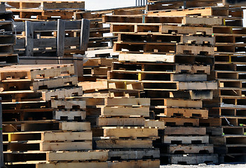 Image showing Wood pallets