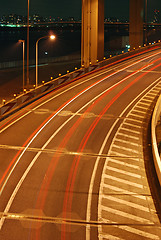 Image showing night highway vertical