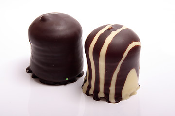 Image showing Chocolate covered meringue confection