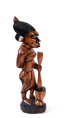 Image showing Gambian wood carving.