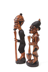 Image showing Gambian wood carving.