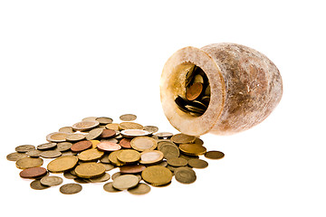 Image showing Pot with money