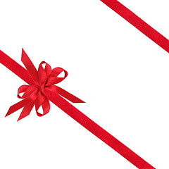 Image showing Red Ribbon and Bow 