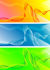 Image showing Set of abstract banners