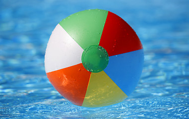 Image showing Beachball Floating
