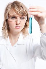 Image showing Female scientist