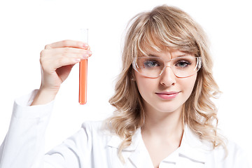 Image showing Female scientist