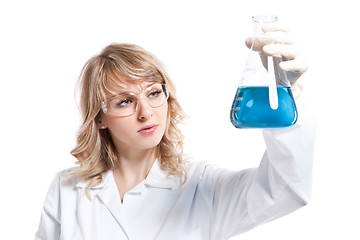 Image showing Female scientist