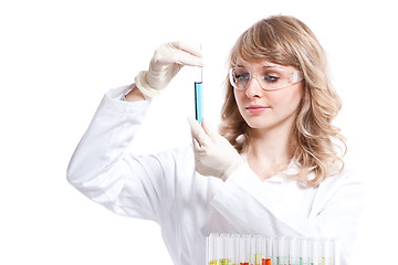 Image showing Female scientist