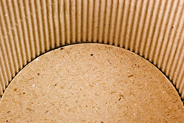 Image showing Interior of a corrugated cardboard container