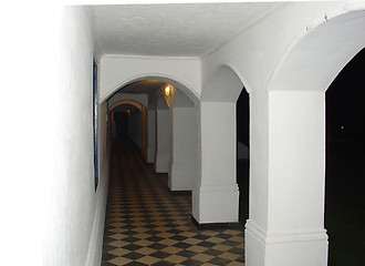 Image showing Old farm house corridor
