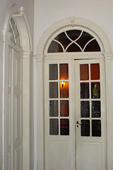 Image showing Old farm house windows