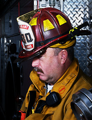 Image showing Firefighter Portrait