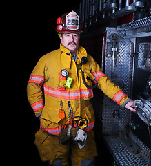 Image showing Firefighter Portrait