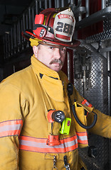 Image showing Firefighter Portrait