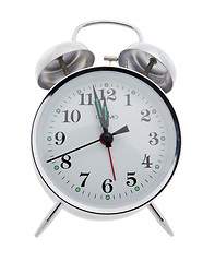 Image showing Silver alarm clock