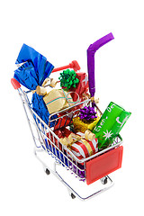 Image showing Christmas shopping