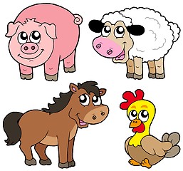 Image showing Cute country animals collection