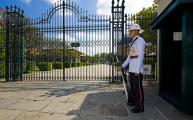 Image showing royal guard in bangkok