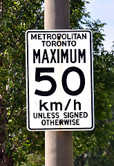 Image showing Speed limit sign