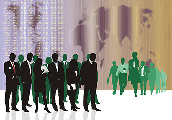 Image showing World business traders