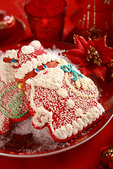 Image showing Gingerbread Santa Claus for Christmas