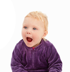 Image showing Surprise - Cute little girl looking shocked