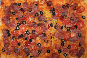 Image showing pizza background