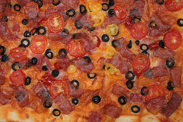 Image showing pizza background