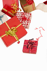 Image showing Christmas presents - On white background