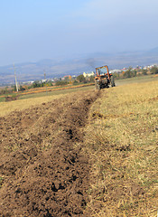 Image showing Ploughing