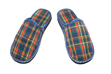 Image showing Checked slippers