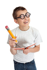 Image showing Student with glasses geek