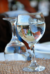 Image showing Water glasses