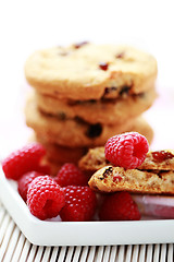 Image showing raspberry cookies