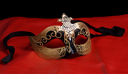 Image showing Venetian Mask On Red