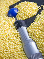 Image showing Micrometer with Beads and Balls